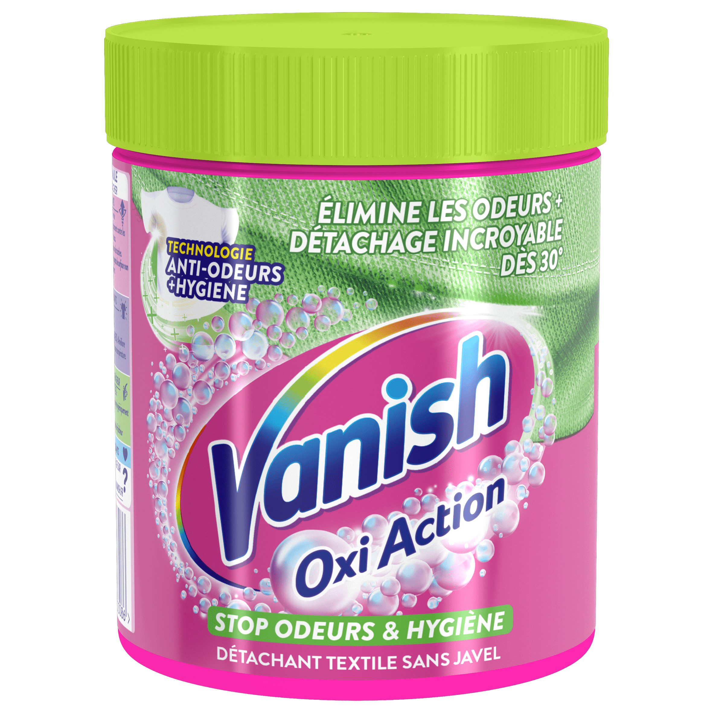 Vanish Poudre Oxi Action Stop Odeurs Hygiene
